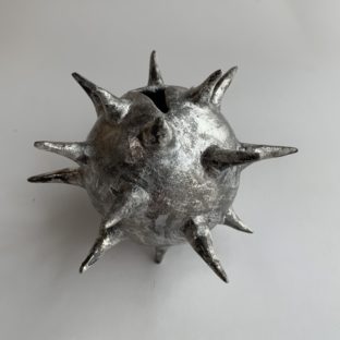 seed vase 7 (dull silver)