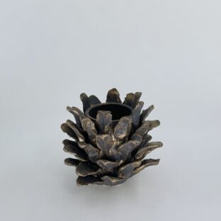 pinecone pot (antique gold)