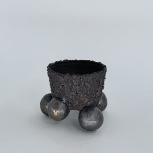 GENDO foot pot 1 (brown × antique gold)