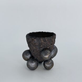GENDO foot pot 2 (brown × antique gold)