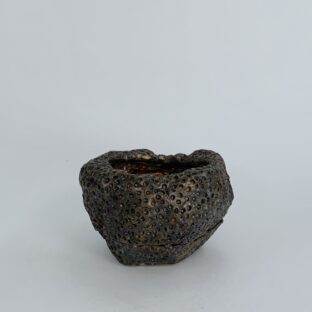 GENDO hole pot 1 (antique gold × earth coior)