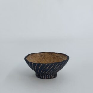 GENDO lined pot 1 (black × earth color)