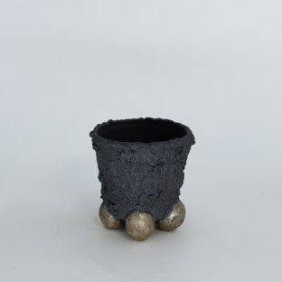 GENDO foot pot 6 (dark brown × antique gold)