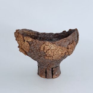 GENDO rock pot 4 (brown × terracotta)
