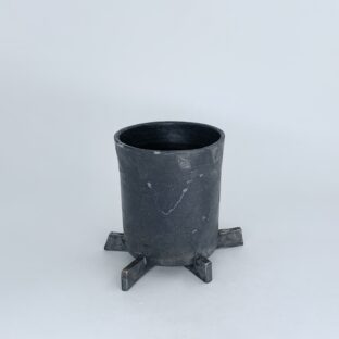 foot pot 7 (black / dull silver)