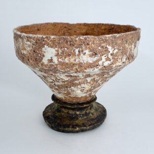 GENDO painted pot 1 (ivory / antique gold)