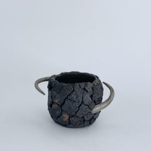 long thorn pot (black × antique gold)