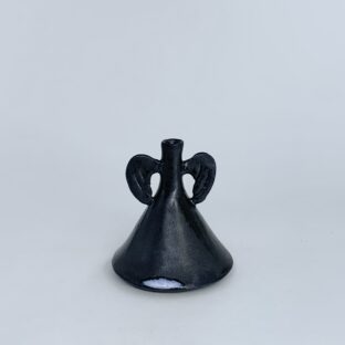 angel vase (black)