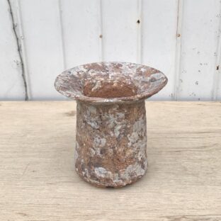 GENDO painted pot 2 (ivory × brown)